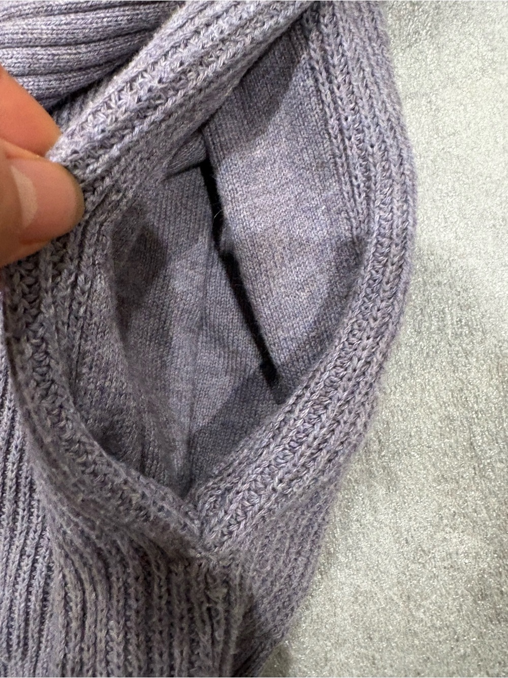 [US16-18|PTP:24]Lululemon Cozy Calling Turtleneck Heathered Purple Mix Knit - Picture 6 of 10
